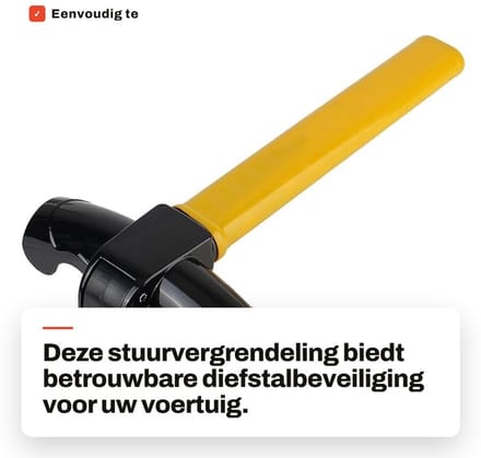 Dailygoods- Stuurvergrendeling hoge weerstand - Diefstalbeveiliging