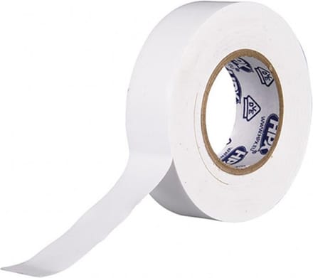 Isolatietape pvc 1 stuk 19mm x 20m wit VDE