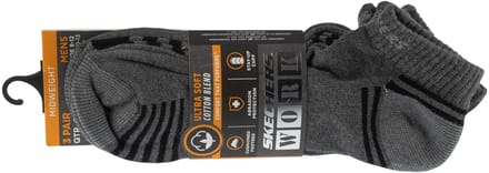 Skechers 3pk Terry Train Work Socks, Mannen, Grijs, Sokken, maat: 41-46