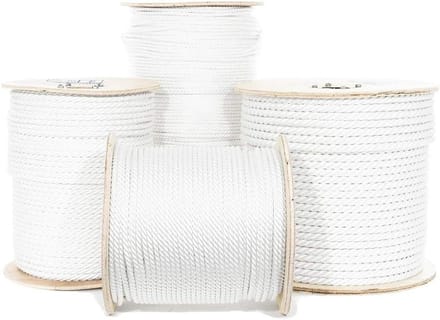 Polyester Touw - Universeel Koord - Buitenklussen Binnen - Weerbestendig Hoge Sterkte - 6 mm 15 meter - Wit