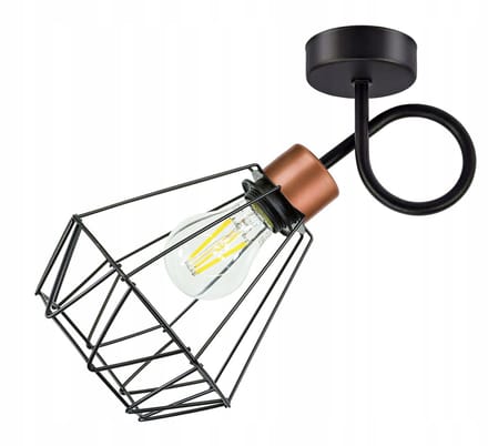 Industriële Wandlamp E27 Zwart Metaal - Loft Stijl