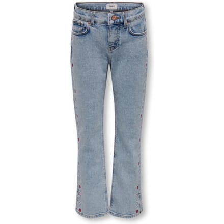 Only Kogbillie str slit embroidery dnm j blue denim