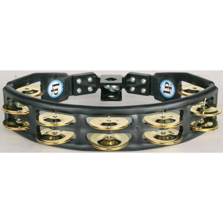 Latin Percussion LP175 Cyclops Mountable Tambourine Brass Black