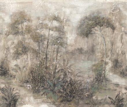 Fotobehang - Bos - Vintage Natuur - Rustgevend & Sfeervol - Vliesbehang