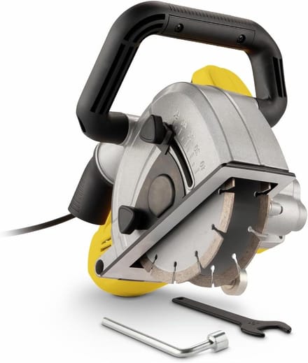 Muurfrees - Sleuvengroefmachine Betonslijper - Sleuven Frezen - Aanpasbare Breedte Diepte - 150 mm - Geel