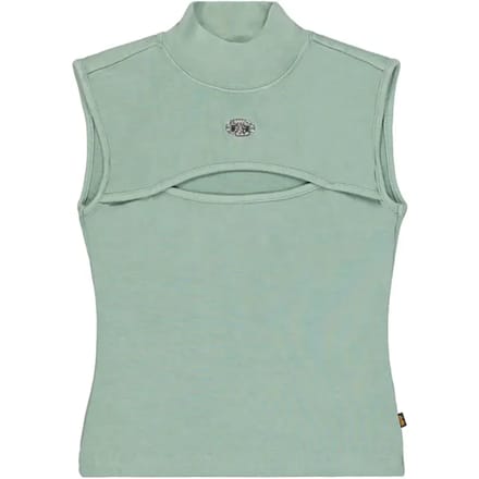 Dames mouwloos T-shirt Alpha Industries World Cut Out