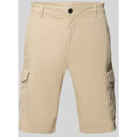 Regular fit cargoshorts van mix van katoen en elastaan