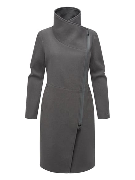 Navahoo Samtrose dames overgangsmantel met opstaande kraag – elegant & modern