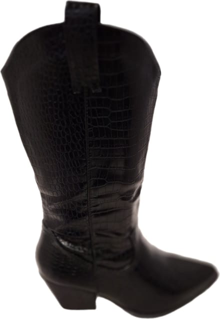 LUCKYSHOES- COWBOY LAARS-CROCODILE FAKE LEDER-7CM HAK-39