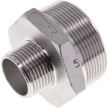 R 2'' x R 1'' RVS Borstnippel 16 Bar - FL2S-M-SH-200R-100R