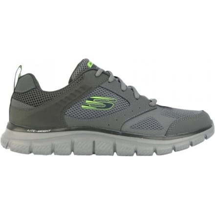 Skechers Heren Track Syntac Leather Trainers (Houtskool)