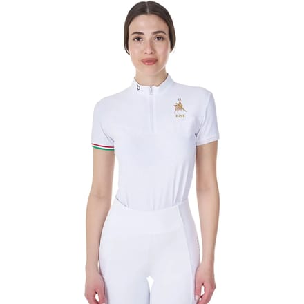 Vrouwenwedstrijd polo van stretchmateriaal Equestro X Fise