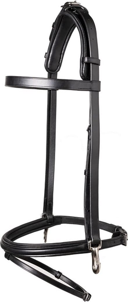 Trust Trainingshoofdstel Hamburg - maat Full - black/silver
