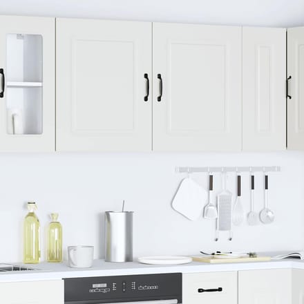 vidaXL - Keukenbovenkasten - 2 - st - Kalmar - bewerkt - hout - wit