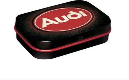 Pepermunt Blik Audi - Logo Red Shine 4 x 6 cm