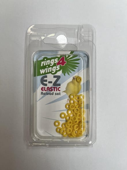 Plastic elastische ringen 3 mm geschikt voor E-Z ringpistool - geel - Vogelringen kanarie