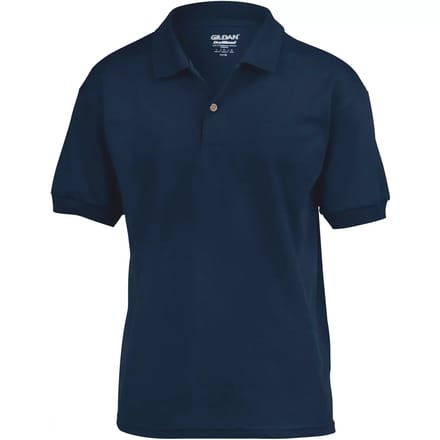 Gildan - DryBlend Kinder Polo - Navy maat M (140/152)