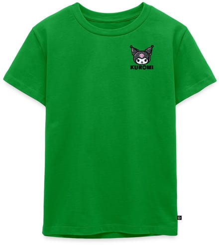 Kuromi Geborduurd Portret Premium T Shirt Kinderen