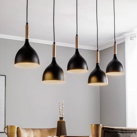 Luminex Noak Wood Hanglamp - 5xE27 - Modern & Loft