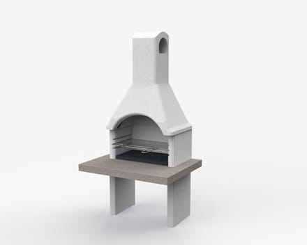 Sarom Fuoco - Betonnen barbecue - PIAVE - 80 x 103 x 198 cm
