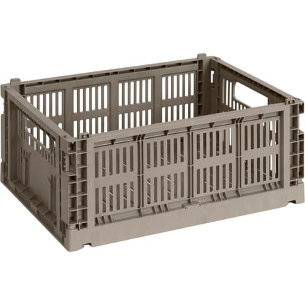 HAY Colour Crate Vouwkrat M recycled - HAYCrateWarmGrey