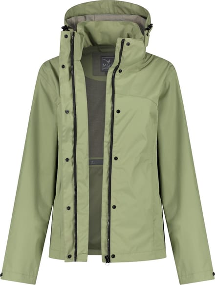 MGO Jane Jacket - Regenjas dames - kort wind- en waterdicht jack - Groen - Maat XXL