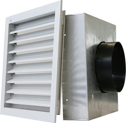 Renson - Geveldoorvoerrooster - 300x300mm - Diameter 150 - 160mm