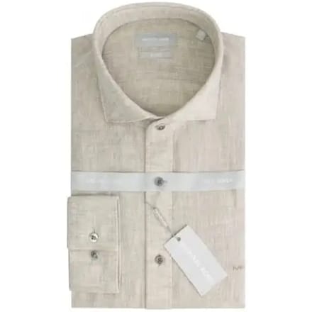 Shirt met lange mouwen Michael Kors Linen Slim Flt