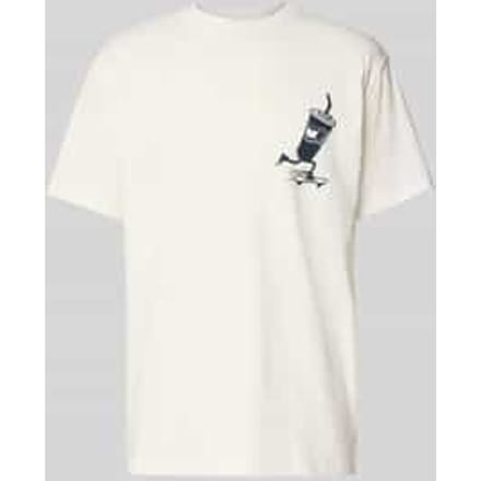 Regular fit T-shirt van puur katoen