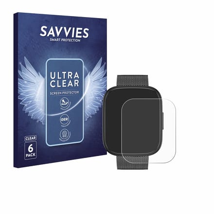 Savvies - Screenprotector voor Levowatch Doitx 3 - Folie Beschermfolie transparant 6 Stuks