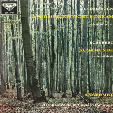 CD ERNEST ANSERMET(COND.)/L'ORCHESTRE - Mendelsshon/A Midsummer Night's Dream SLC1024 KING South Korea Classical Used gray