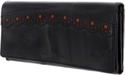 bruno banani Leren Portemonnee Ziloo Wallet with Flap Black Zwart