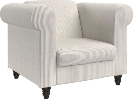 Felix II-Chaise longue en tissu crÃƒÂ¨me