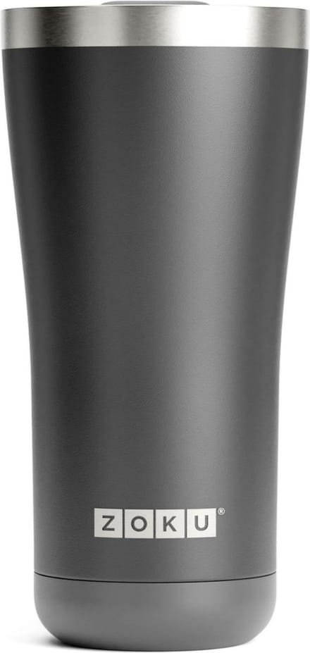 Thermosbeker RVS, 550 ml, Zwart, 3-in-1 - Zoku