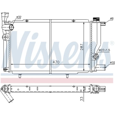 Radiator, motorkoeling NISSENS 63425