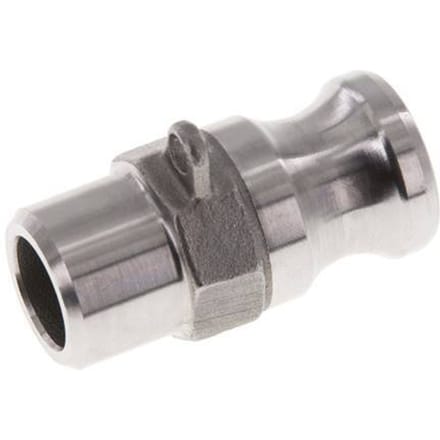 Camlock DN 15 (1/2'') Koppeling RVS met lasuiteinde (21.3 mm) Type F (AS) MIL-C-27487