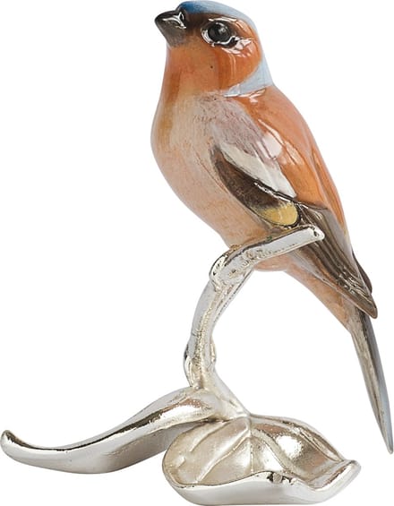 MadDeco – beeldje – vink – verzilverd – voetstuk