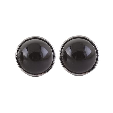 Behave - Oorbellen - Oorstekers - Grijs - 1.3 cm