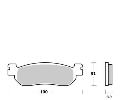 Plaquette de frein AR VD-265 Vesrah pour scooter MBK 250 Skyliner 2000-02 Neuf
