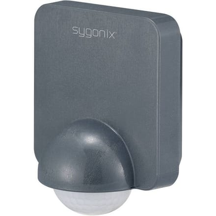 Sygonix SY-5836536 PIR-bewegingsmelder Wand 360 ° Relais Dark grey IP54