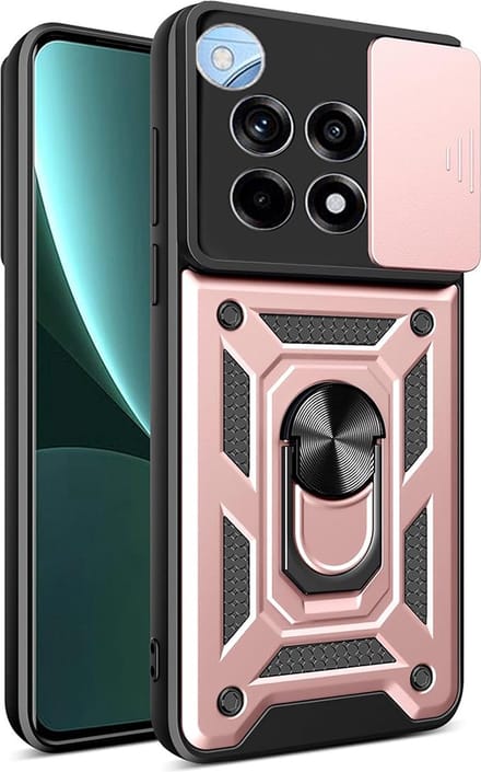 Techsuit Camshield Back Cover hoesje voor OnePlus 12R - Roségoud
