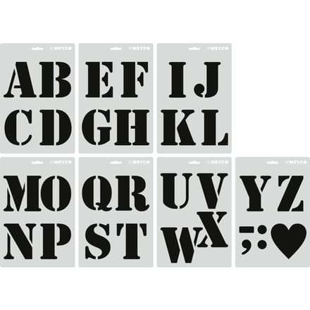 Sjabloon-set "XL Letters"