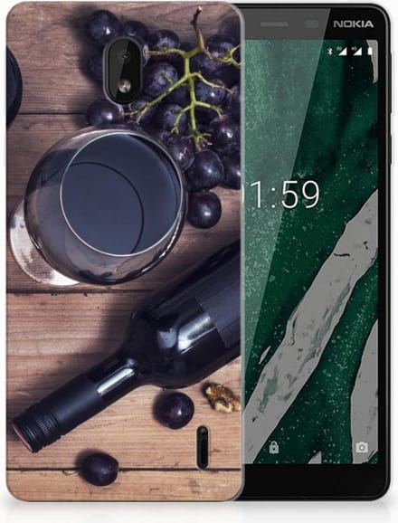 Nokia 1 Plus Siliconen Case Wijn
