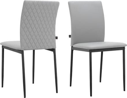 Pavia-Eetkamerstoel - 2 Pack - Grijs