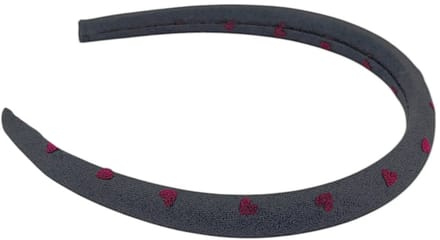 Hartjes Haarband - Donkergrijs | Polyester | Fashion Favorite