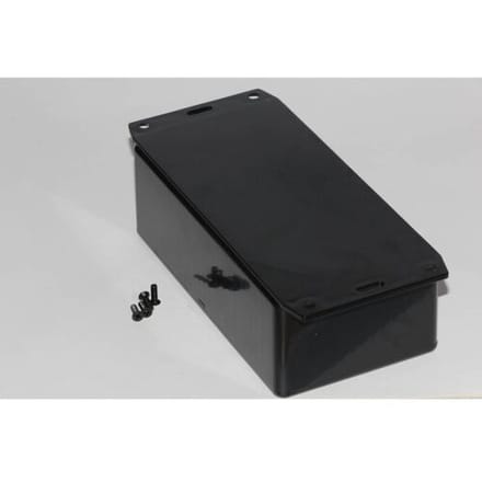 Hammond Electronics 1591DF2BK Universele behuizing 150 x 80 x 50 ABS Zwart 1 stuk(s)