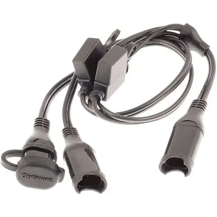 OptiMate O-05 SAE Y-Splitter met Zekering - 1x SAE naar 2x SAE - Max. 13A