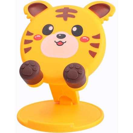 Leuke Cartoon Houder Opvouwbare Mobiele Telefoon Standaard Tablet Ondersteuning Desktop Lifting Montagebeugel voor Mobiele Telefoon voor iPad iPhone geel