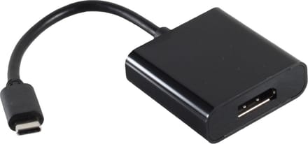 USB-C naar DisplayPort adapter met DP Alt Mode (4K 60 Hz) / zwart - 0,15 meter