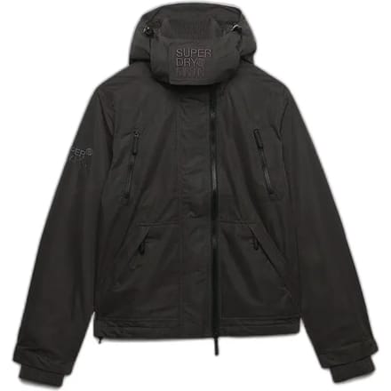Superdry Microvezel Arctic Windcheater Jas Met Capuchon Black Grootte: L